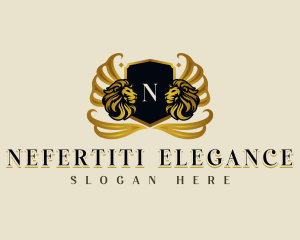 Elegant Lion Crest logo design