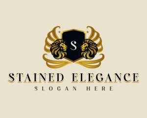 Elegant Lion Crest logo design