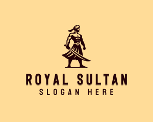 Sultan - Sword Man Warrior logo design