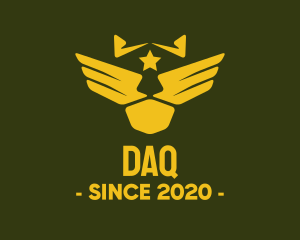 Aviation - Military Pilot Golden Wings logo design