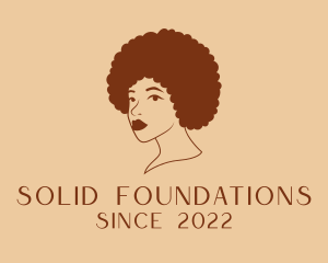 Dermal Filler - Beauty Afro Woman logo design