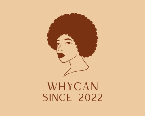 Lady - Beauty Afro Woman logo design