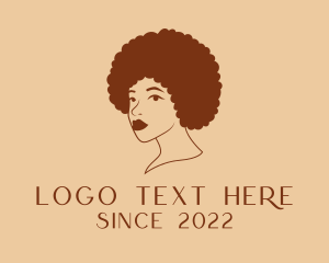 Hair Salon - Beauty Afro Woman logo design