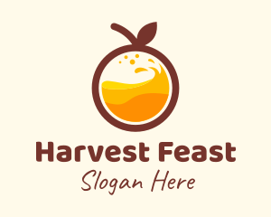 Orange Fruit Juice logo design