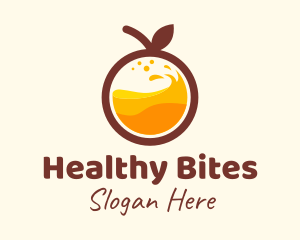 Orange Fruit Juice logo design