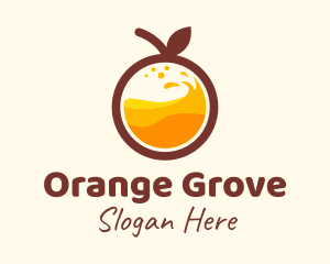 Orange Fruit Juice logo design