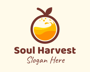 Orange Fruit Juice logo design