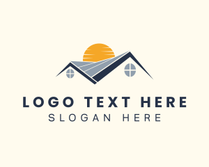 Roof - House Property Roofing logo design