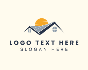 Real Estate - House Property Roofing logo design