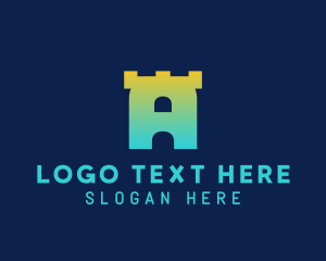 Agency - Fort Letter A logo design