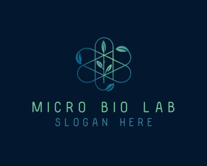 Biotech Organic Leaves logo design