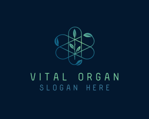 Biotech Organic Leaves logo design