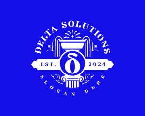 Delta - Greek Delta Fountain logo design