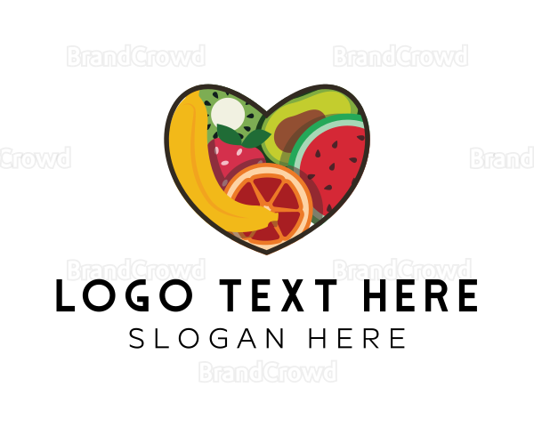 Fresh Fruit Heart Logo