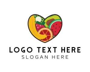 Fresh Fruit Heart Logo