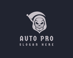 Esports - Grim Reaper Skull logo design