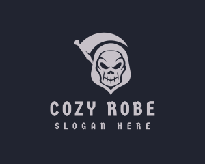 Robe - Grim Reaper Skull logo design