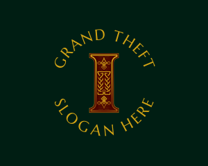 Financial - Ornate Celtic Knot Decoration Letter I logo design