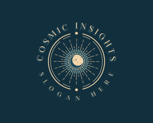 Mystical Cosmic Astrology logo design