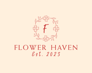 Flower Crown Vine Florist logo design