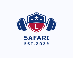 Crest - American Fitness Gym Letter logo design