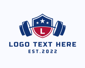 Fitness - American Fitness Gym Letter logo design