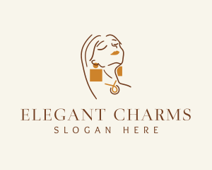 Luxury Woman Jewelry logo design