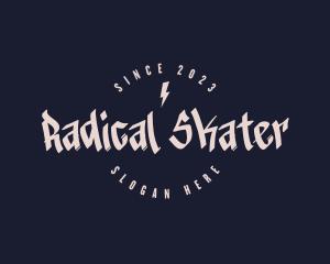 Skater - Graffiti Skater Badge logo design