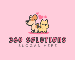 Dog Cat Pet logo design