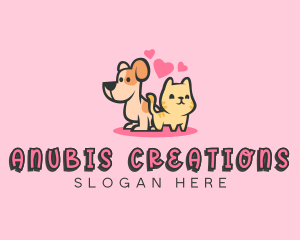 Dog Cat Pet logo design