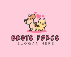 Dog Cat Pet logo design