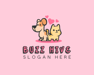 Dog Cat Pet logo design