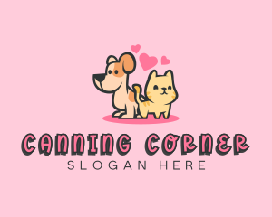 Dog Cat Pet logo design