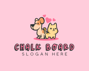 Dog Cat Pet logo design