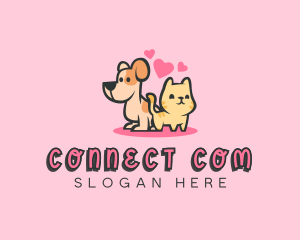 Dog Cat Pet logo design