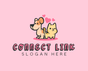 Dog Cat Pet logo design