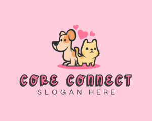 Dog Cat Pet logo design