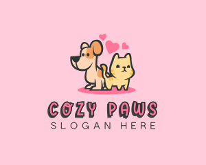 Dog Cat Pet logo design