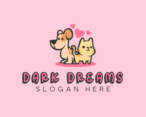 Dog Cat Pet logo design