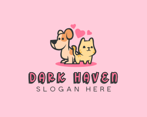 Dog Cat Pet logo design