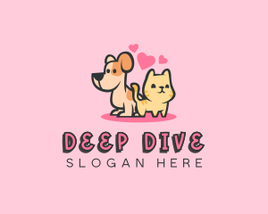 Dog Cat Pet logo design