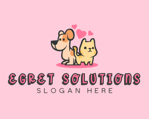 Dog Cat Pet logo design