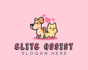 Dog Cat Pet logo design