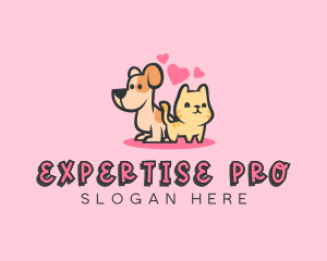 Dog Cat Pet logo design