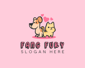 Dog Cat Pet logo design