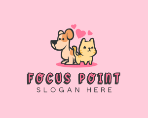 Dog Cat Pet logo design