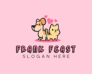 Dog Cat Pet logo design