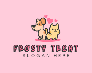 Dog Cat Pet logo design