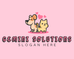 Dog Cat Pet logo design