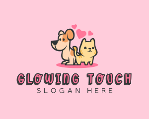 Dog Cat Pet logo design